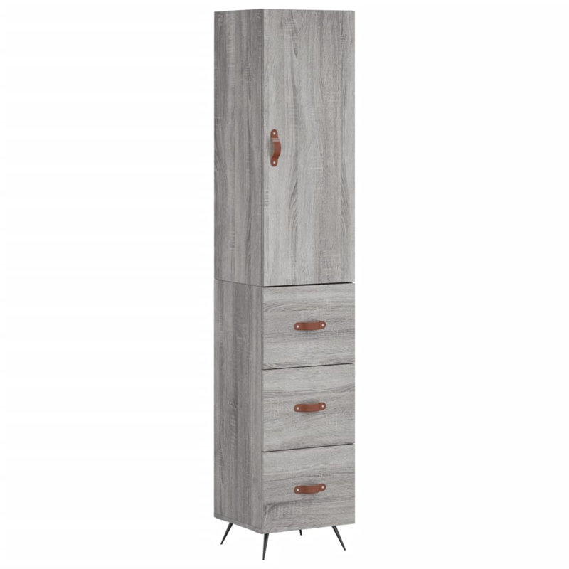 Cozumel 34.5cm Sideboard, Grey Sonoma