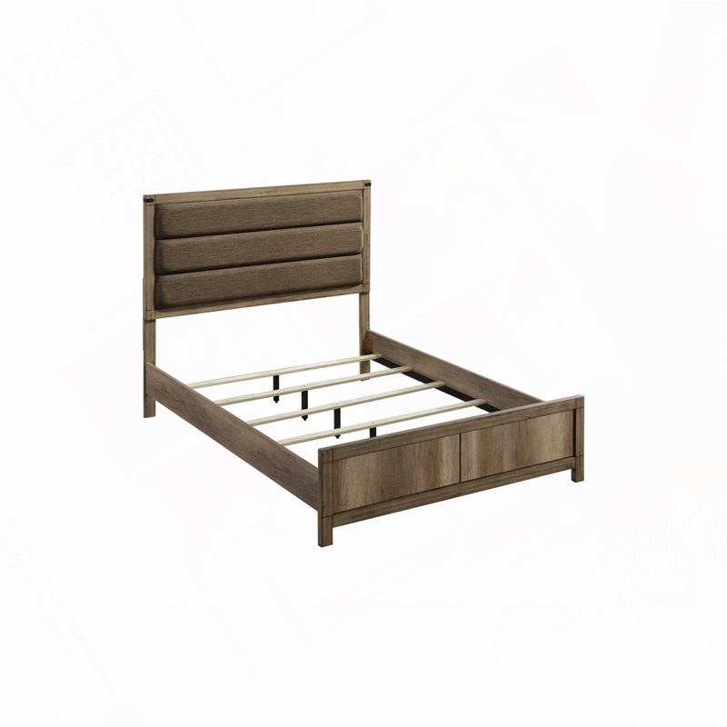 Upholstered Low Profile Bed, Queen