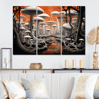 Roanoke - Ensemble de reproductions d'art mural paysage abstrait