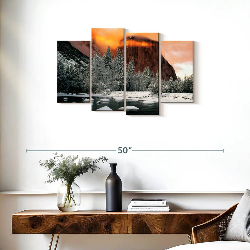 Alvord El Capitan Mountain Winter Glow, H 22 po x l 36 po