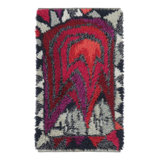 Vintage Swedish Rya Rug With Polychromatic Geometric Pattern- Rug & Kilim