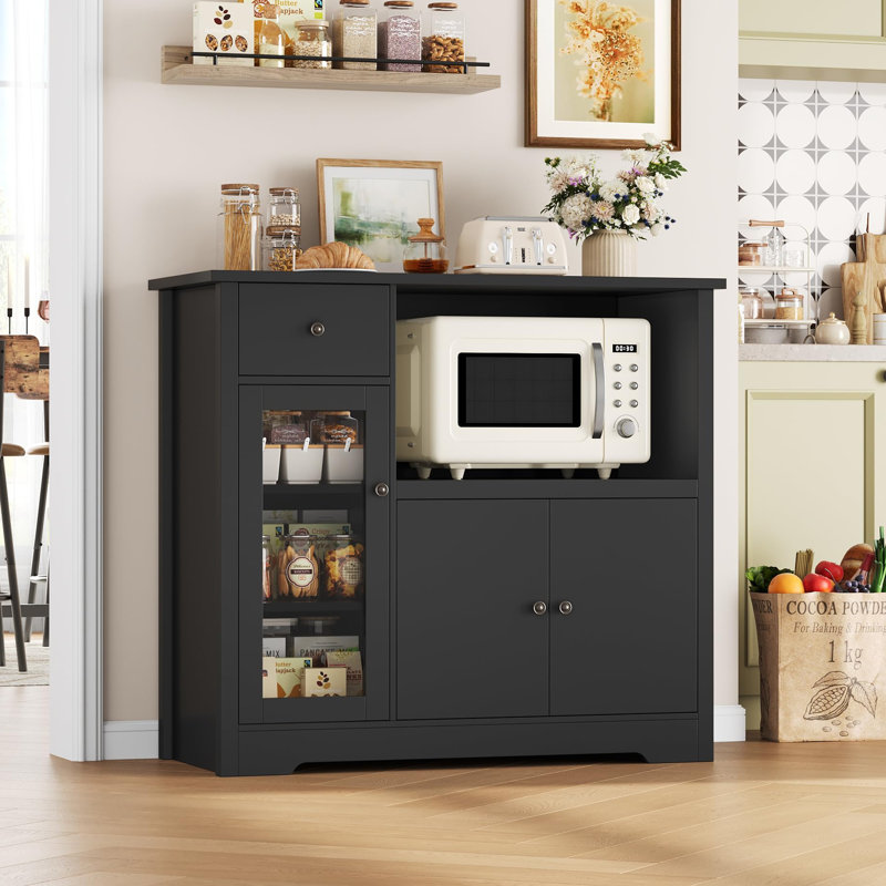 90cm Sideboard, Black