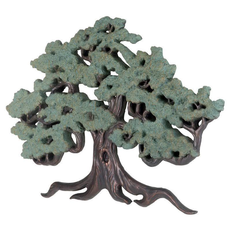 Sculpture murale arbre de vie antique
