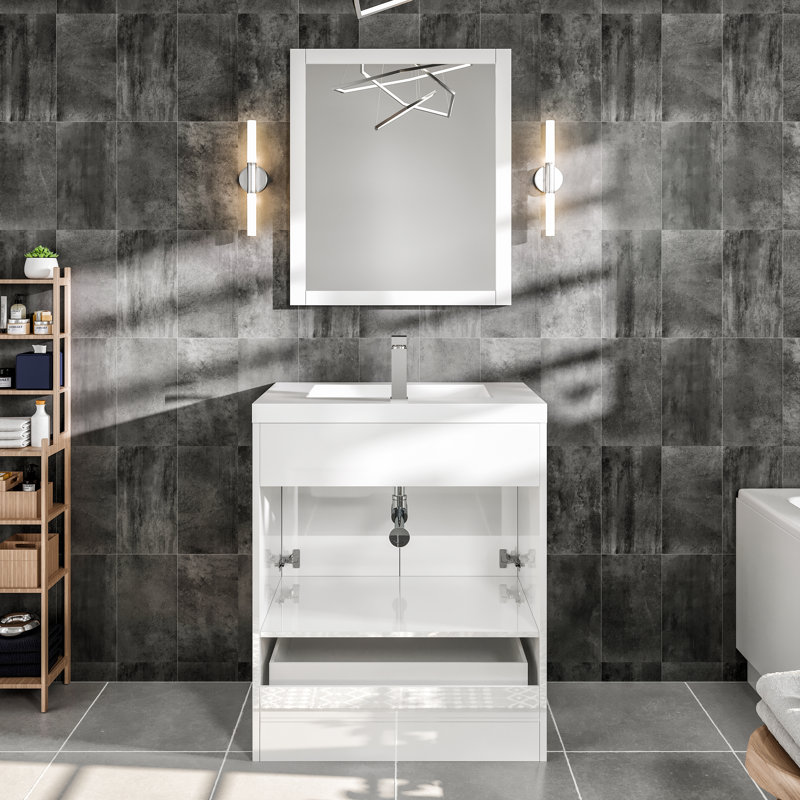 Wauconda 24" Single Bathroom Vanity Set, White