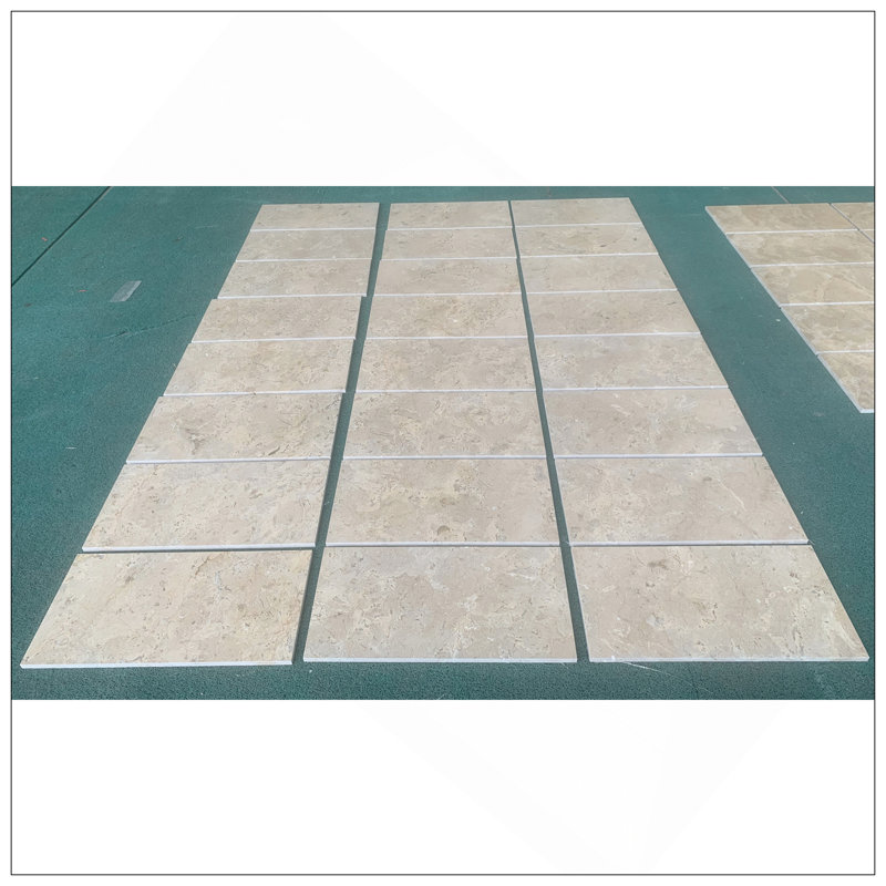 12X24 Inch Honed Finish Natural Beige Marble Tiles For Floors And Walls, Genuine Stone, 4 Pieces Per Box