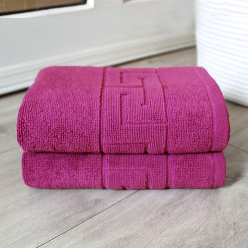 Ensemble de tapis de bain 100% coton Ryder Plush, ultra-absorbant, Mauve