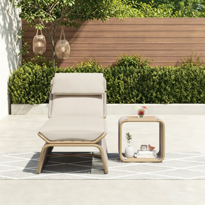 Chaise longue avec table Harper