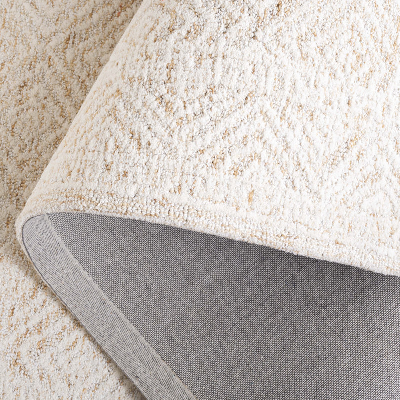 Minja 111 Area Rug In Ivory / Orange, Rectangle 5' x 8'