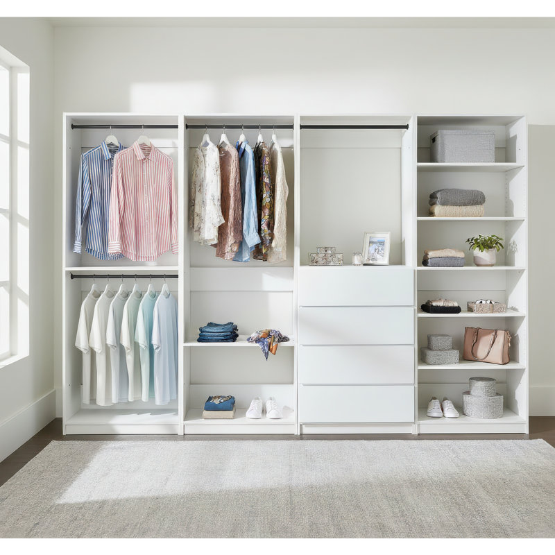 Prosper Freestanding Walk in Wood Closet System