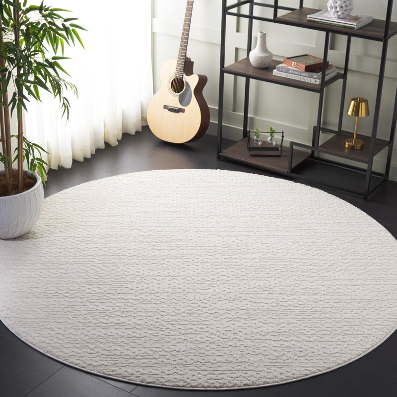 Laronte Performance Abstract Rug, Round 6'7"