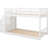 White Twin Over Storage Bunk - Appealing And , Made From Pine Floor Bed, With For A Compelling Space,-433224194