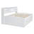 Full Size Wood Daybed With 2 Bedside Cabinets, Upper Shelves And 4 Drawers-622392249