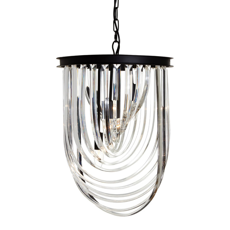 Berman - Light Black Crystal Pendant