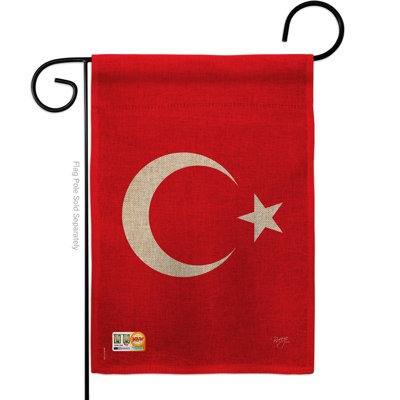 Double Sided 18.5'' H x 13'' W Burlap Garden Flag
