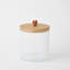 Crackle Glass Canister w/Lid-1322373844