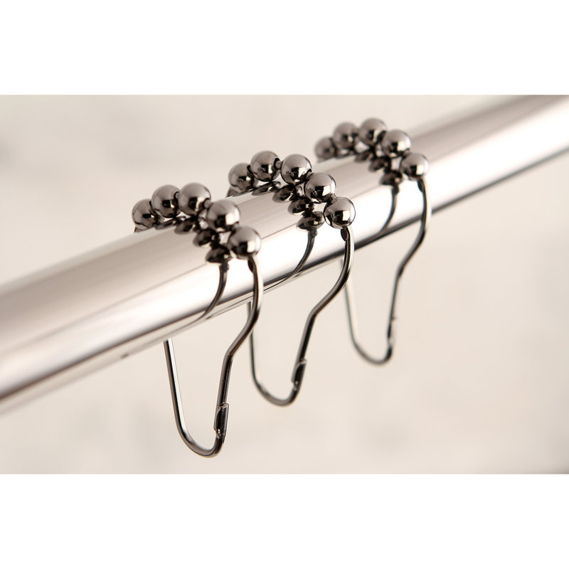 Anneaux de rideau de douche à boule Edenscape Kingston Brass (12 pièces / ensemble), Chrome poli