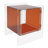 2 Tiers Acrylic Bedside Table With Open Storage Shelf-1640968038