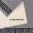 Custom Size Anti-Slip Machine Washable Low Profile Loop Pile Greek Key Border Gray Runner Rugs by Feet-741318168