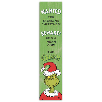 The Grinch Wanted Porch Leaner