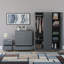 Maybery 3 Piece Bedroom Set (2 Drawer Bedside Chest, 5 Drawer Chest, 3 Door Wardrobe), (5)-164406124
