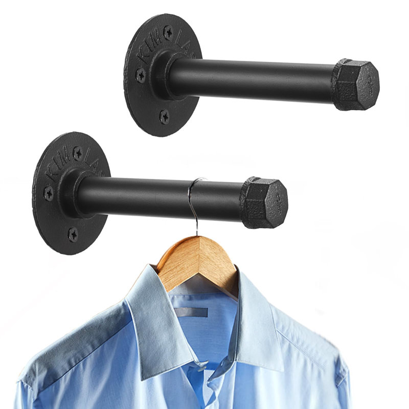 16.3cm Wall Mounted Clothes Rack