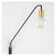 Vigo Single Light Steel Dimmable Plug-in Swing Arm Sconce