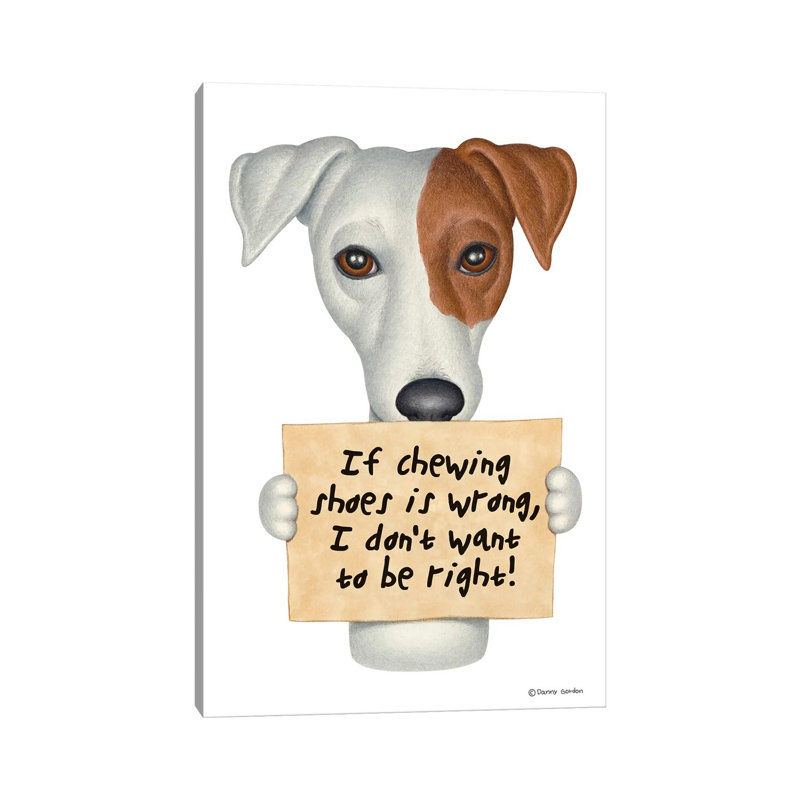 Jack Russell Mix by Danny Gordon - Wrapped Canvas Gallery-Wrapped Canvas Giclée, 20.32 cm H x 30.48 cm W