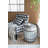 Drum shape patio table with storage-1937145639