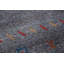 Tapis tribal gris et bleu Gabbeh 8 x 10