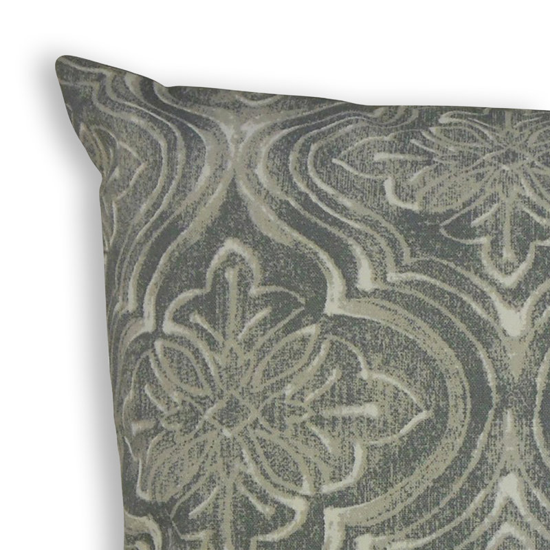 Coussin Quilla, 26 po x 26 po, Coussin décoratif, Gris