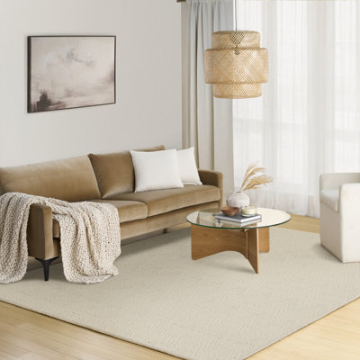 Dkny Pure Purl 8'6" X 11'6" Ivory Modern Indoor Rug