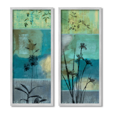" Contemporary Blooming Orchid Sprouts " by Chris Donovan 2 - Pieces