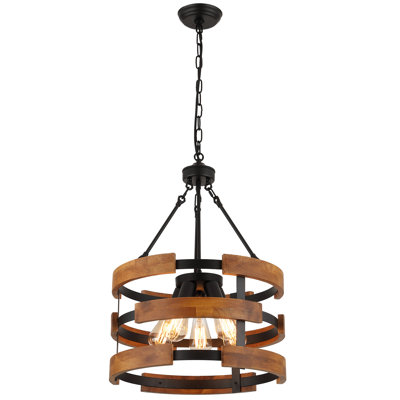 Corette 5 - Light Dimmable Drum Chandelier