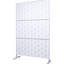 Écran d'intimité en métal H 76 po en métal - blanc-124987784