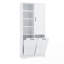 Armoire de rangement pour salle de bain avec portes et tiroirs-1494875497