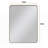 Black Rectangular Metal Framed Wall Mirror-1689910382