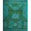 Tapis bleu sarcelle / bleu 12 pi 4 po x 17 pi 9 po Yubia