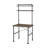 Ensata Rustic Oak & Black Finish Writing Desk (Not Including Office Chair)