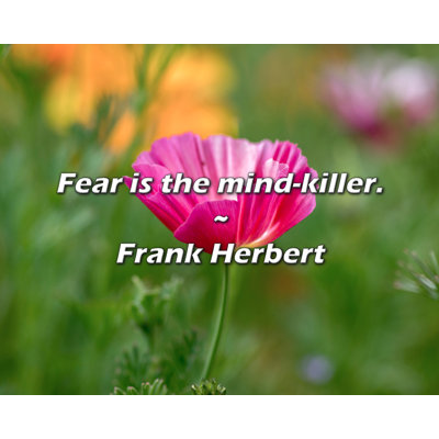 Frank Herbert Quote: Fear is the mind-killer.