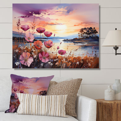 Wildflowers Sunset sur toile