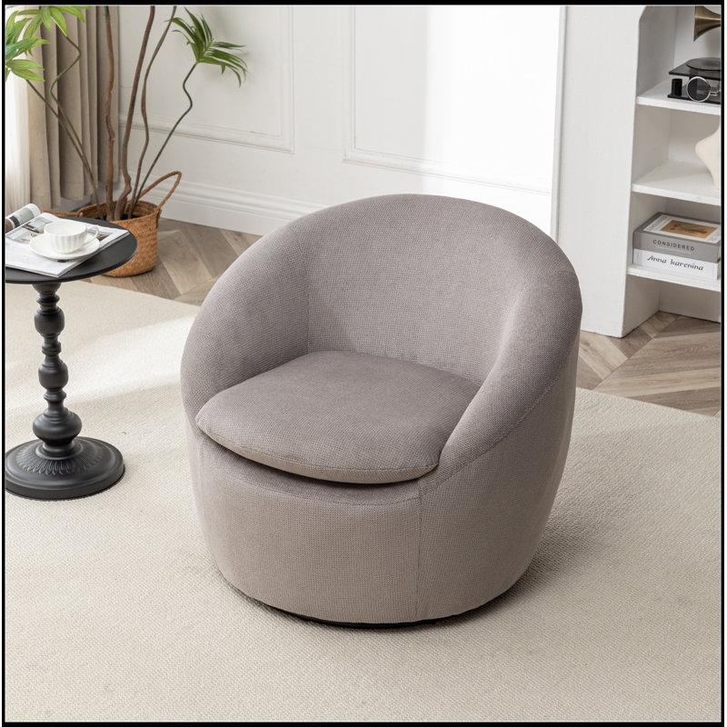 Fauteuil demi-tonneau Winnie, Gris