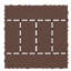 Carreaux de terrasse de 12 po, tuiles de terrasse à emboîtement de module de bricolage, carreaux de cour faciles et rapides à installer pour la véranda-118581256