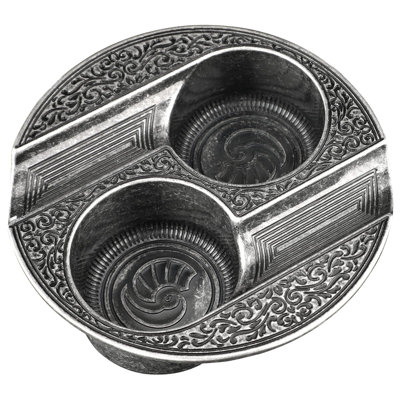 Cendrier à cigares en métal, cendriers, argent