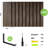 Floating Shelves, Set Of 10, Rustic Wood Wall Decor, Farmhouse Wall Mounted Shelves For Bedroom, Living Room, Kitchen And Bathroom-286392578