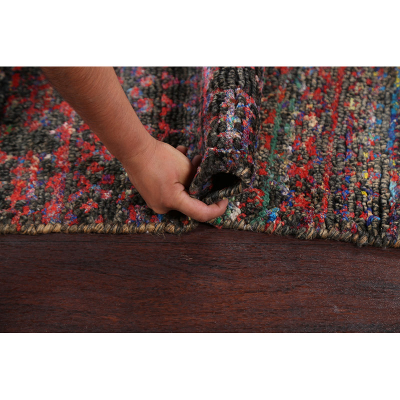 Tapis oriental abstrait fait à la main