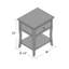 Table de bout en bois massif avec rangement Joanna-16216623