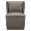 Chaise d'appoint rembourrée en cuir véritable Ardeth-133044700-133044701
