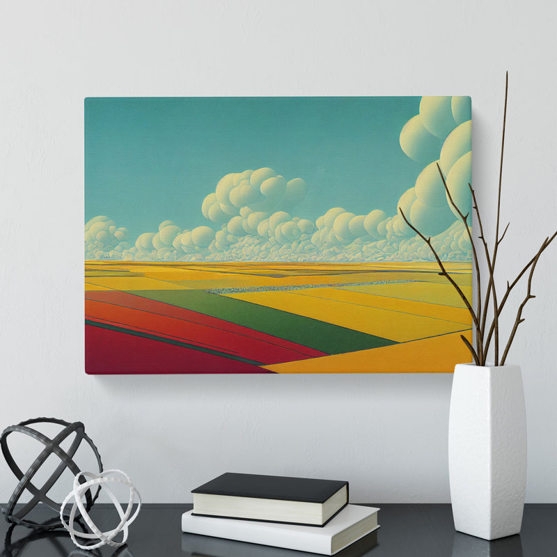 Expansive Spring Meadow - Wrapped Canvas, 50cm H x 76cm W x 3cm D
