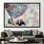 Art mural moderne sur toile pour enfants - Cadeau de décoration
