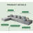 Convertible Modular Sectional Sofa Set Grey Popular Microfiber Fabric Compression Sofa